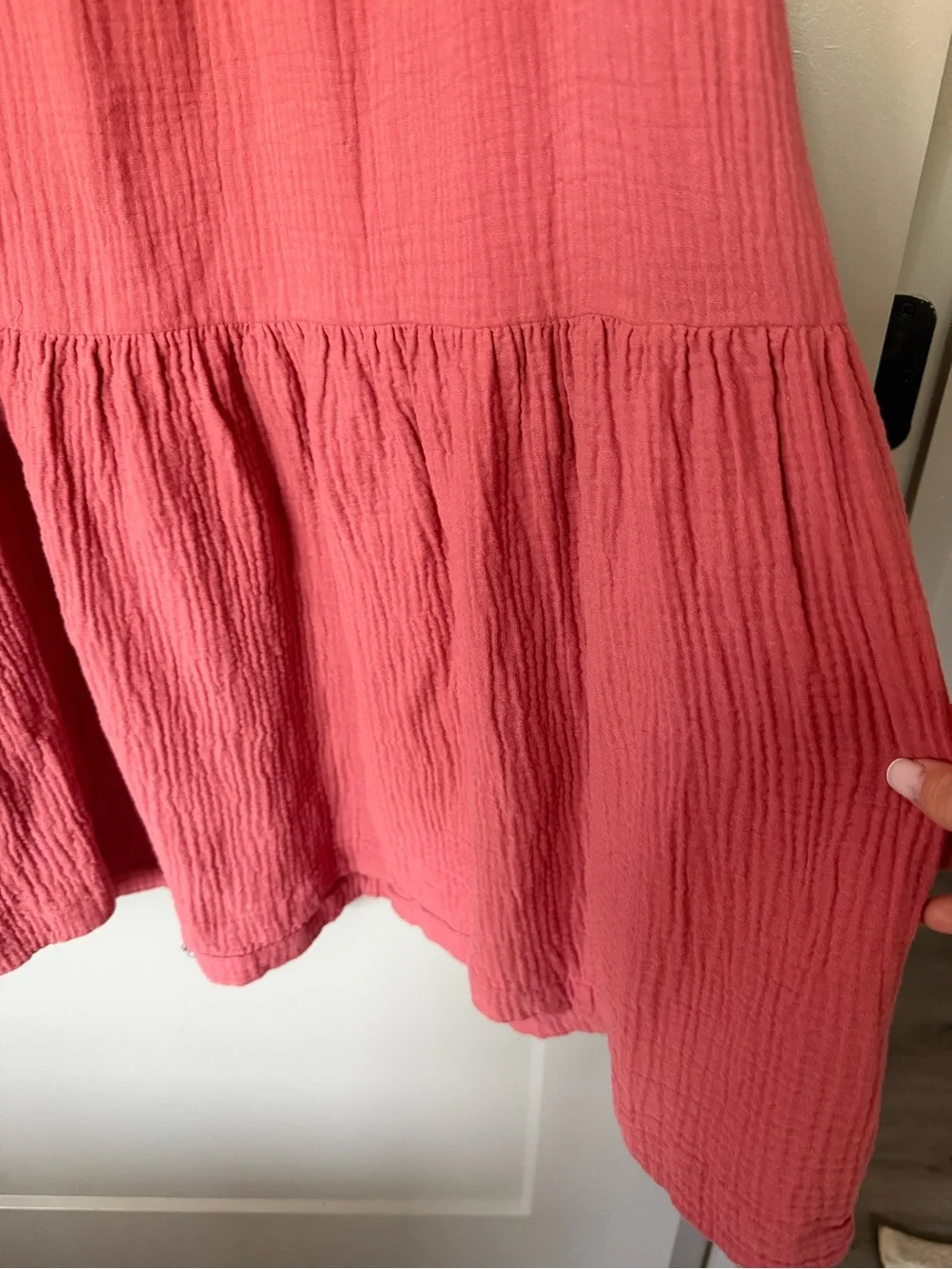 Summersalt The Going Places Gauze Midi Dress in Faded Rose Size Small